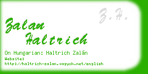 zalan haltrich business card